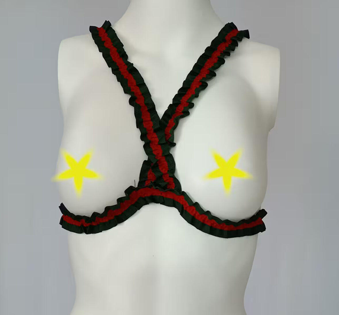 ASM0184 Kadın Guccili Özel Şerit Bustiyer Bralet Südyen