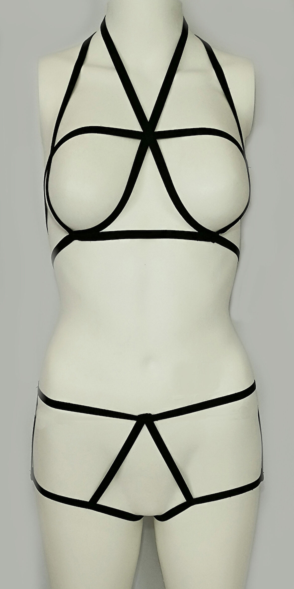 ASM1070 2 li Kadın Siyah Karamis Bralet Takım
