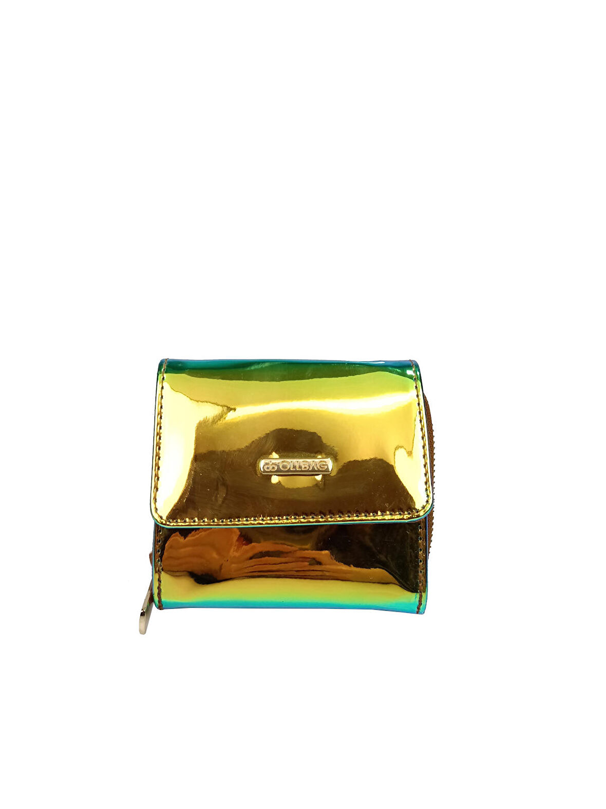 SİA ÇANTA Ollbag Orta Boy Holegramlı Cüzdan Üç Yana Açılan Kanatlar Fermuarlı Bozuk & Kagıt Para Gözlü Sade & Şık Kullanışlı Bayan Cüzdan