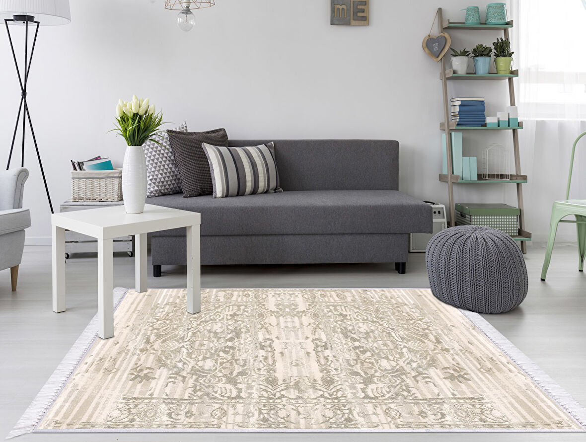 Dekoreko İnci Halı Dijital Saçaklı 1825 Desen 1