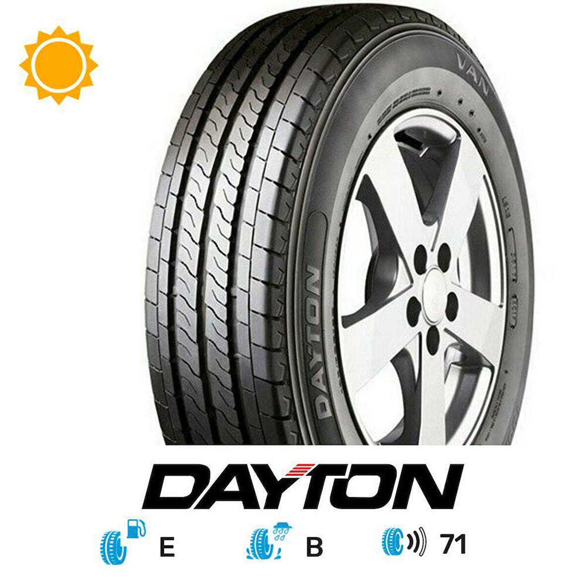 185R14C 102/100R DAYTON VAN