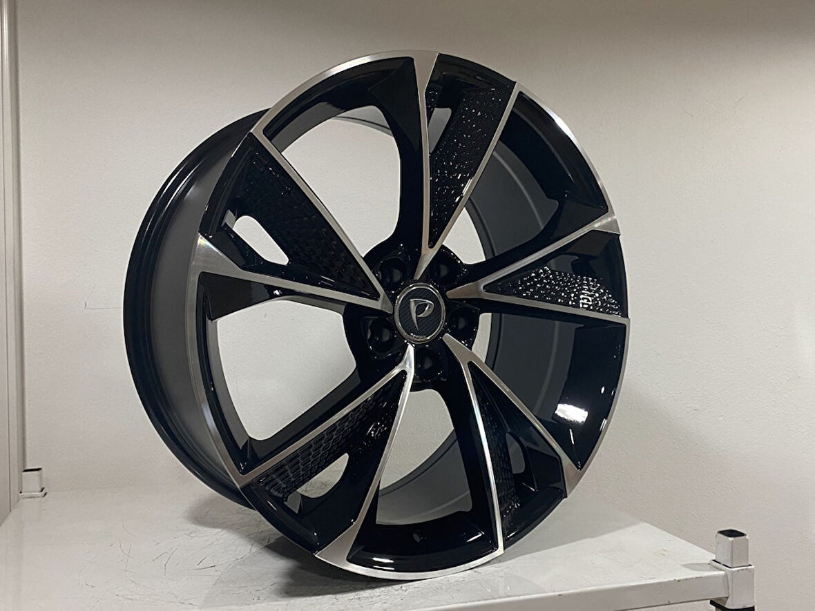 BK-5749 8.5*19 5*112 ET32 66.45 BLACK MACHINED XL