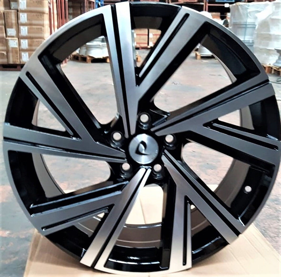 BK-5805 7.5*17 5*112 ET45 57.1 BLACK MACHINED XL