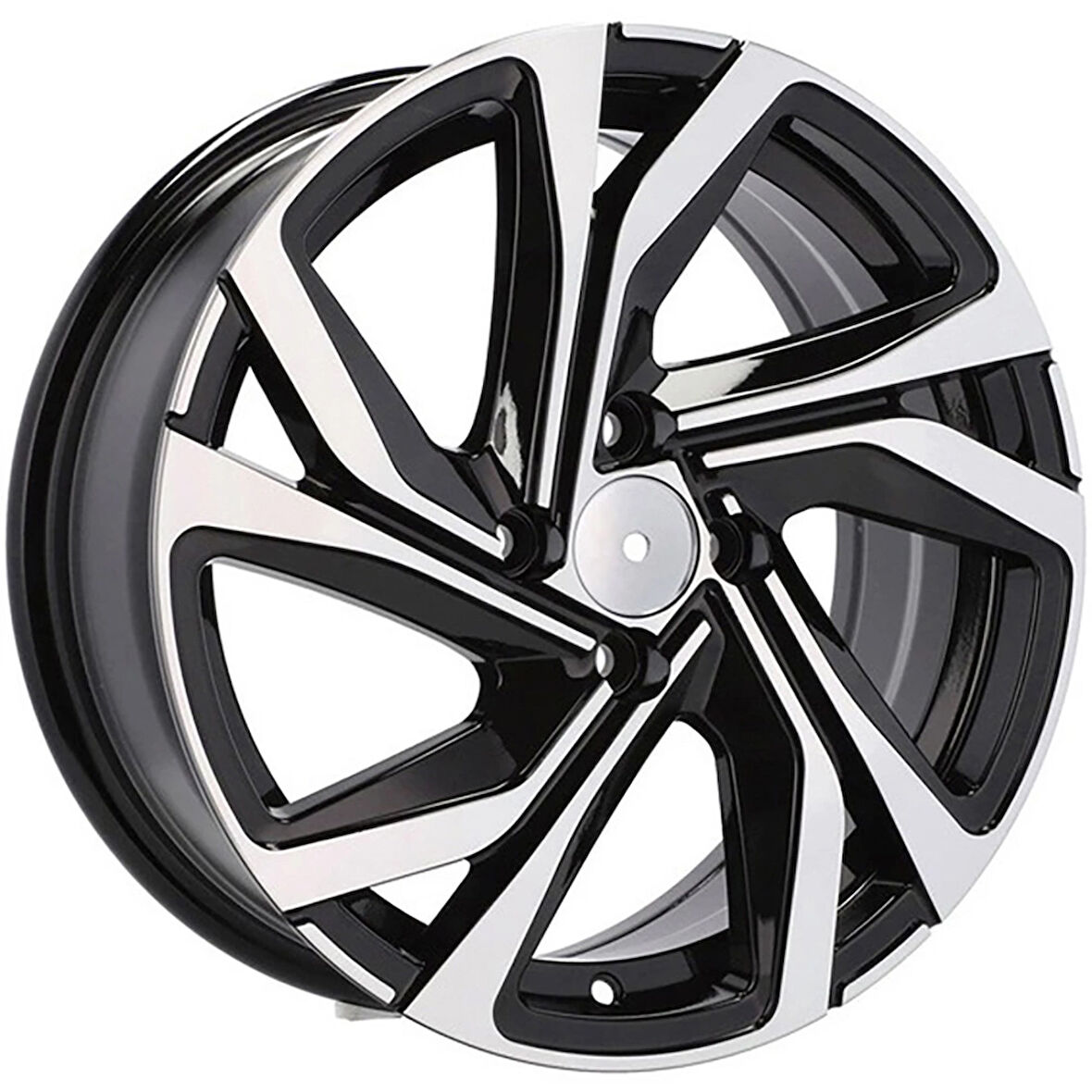 BK-5762 6*15 4*100 ET40 60.1 BLACK MACHINED XL