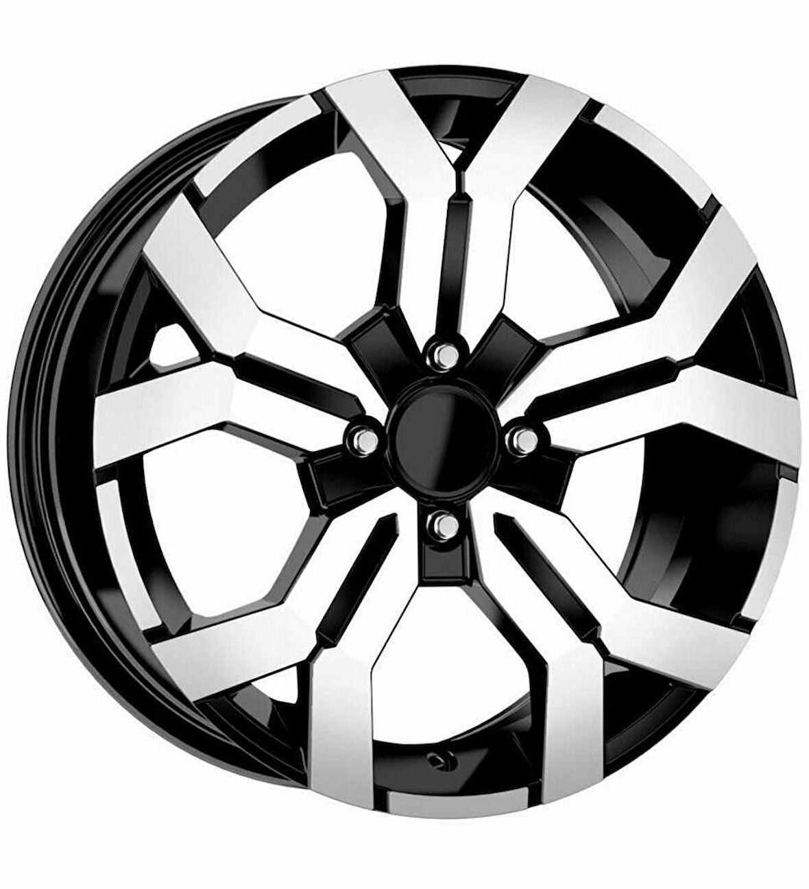 BK-5788 7*16 5*108 ET35 65.1 BLACK MACHINED XL