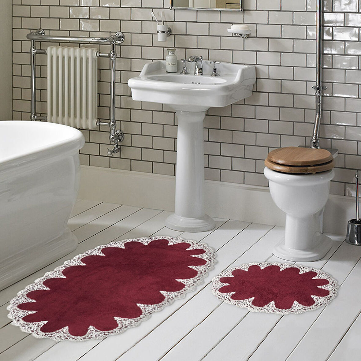 Zara Oval 2 Li Banyo Takımı
