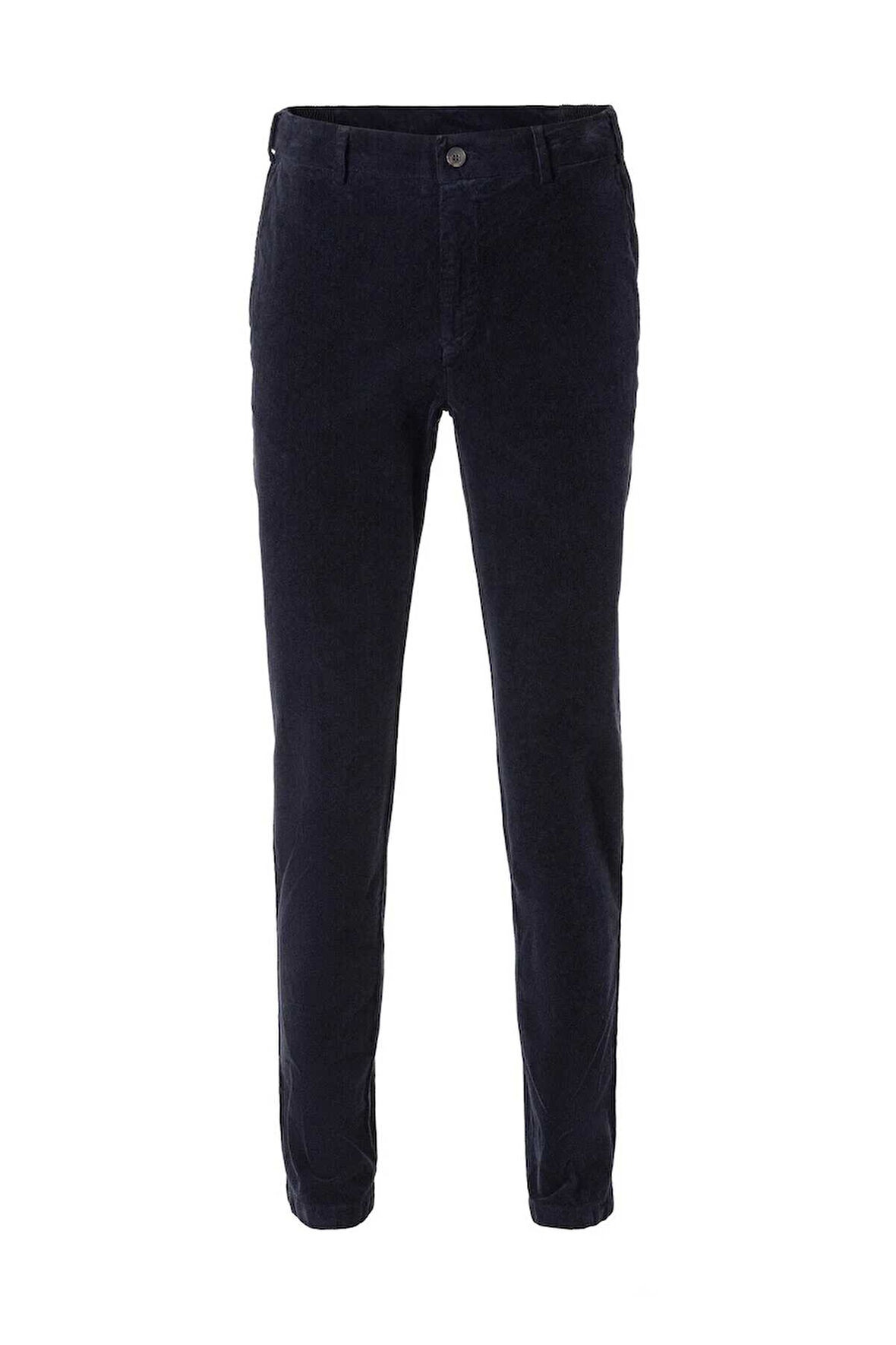 Mong Lacivert Renk Kadife Beli Lastikli Jogger Pantolon