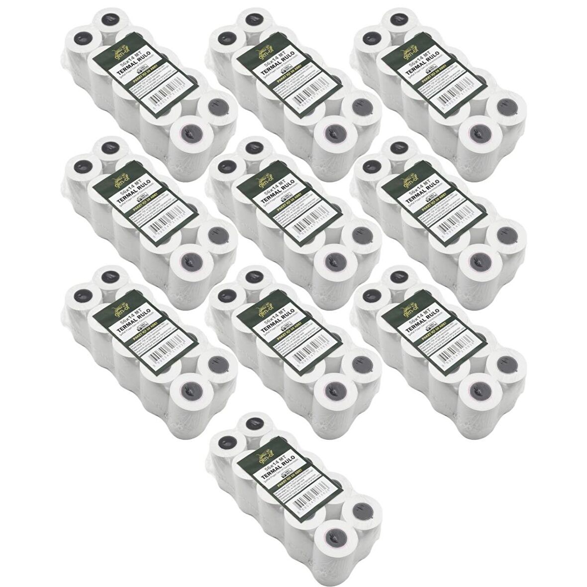 Gen-Of 56x14 Termal Pos Rulosu 10'lu 10 Paket
