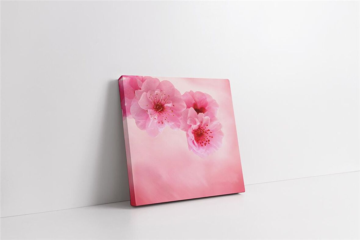 Beyaz Çiçek Kanvas Tablo