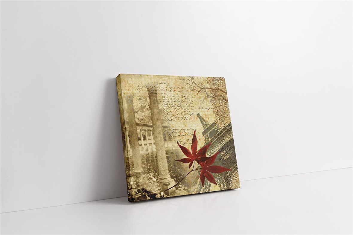 Eyfel Kulesi Kolaj Kanvas Tablo