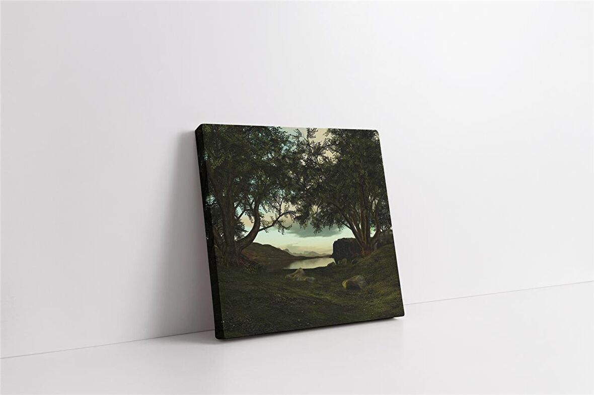 Yeşil Doğa Kanvas Tablo