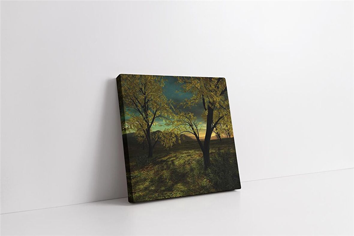 Yeşil Doğa Kanvas Tablo