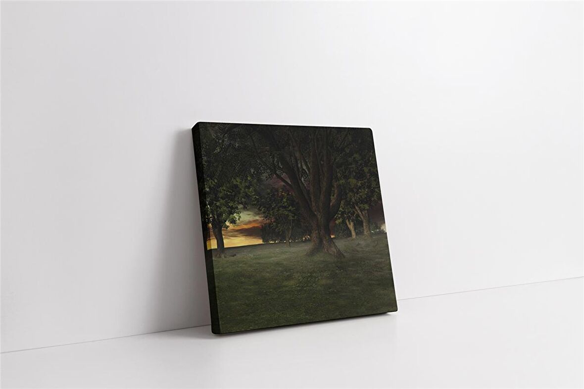 Yeşil Doğa Kanvas Tablo