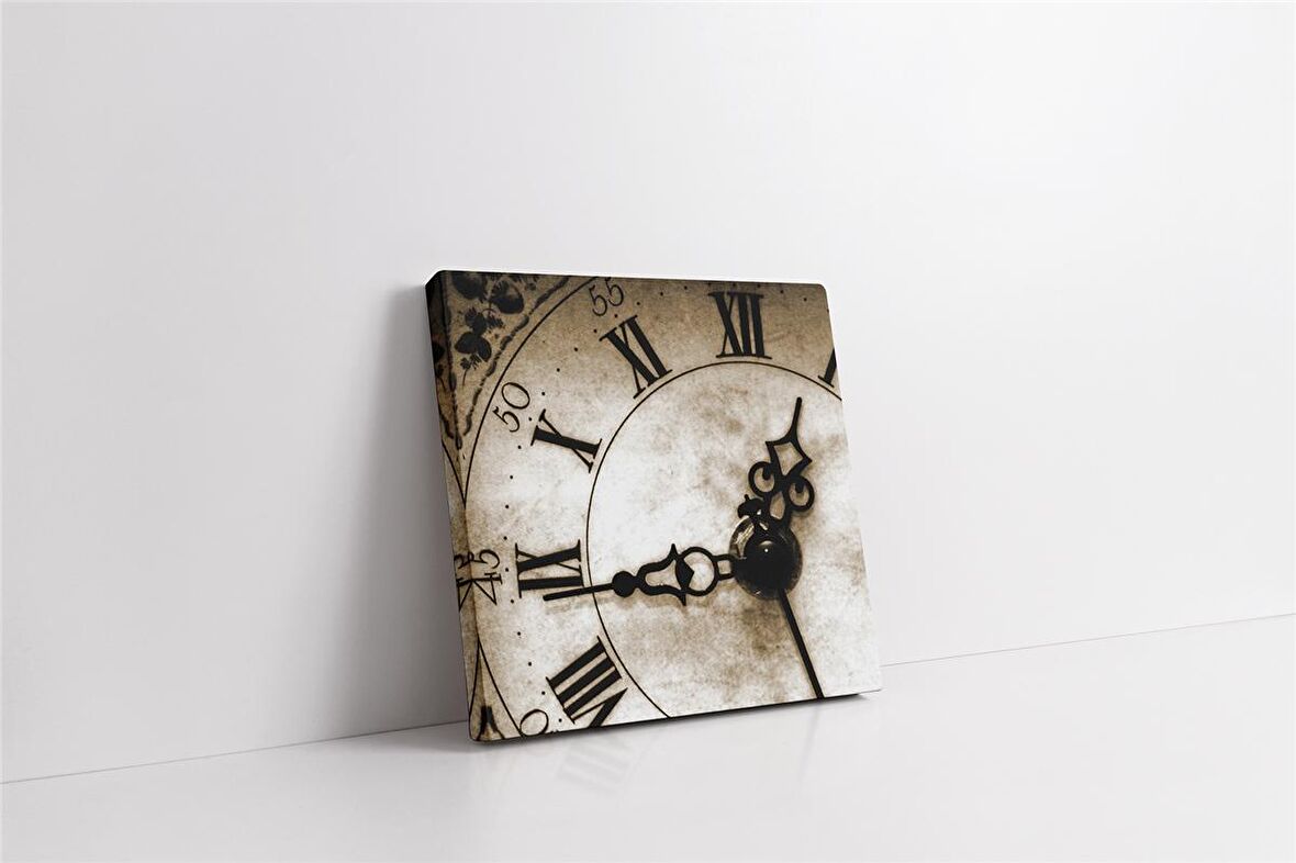 Akrep ve Yelkovan Obje Kanvas Tablo