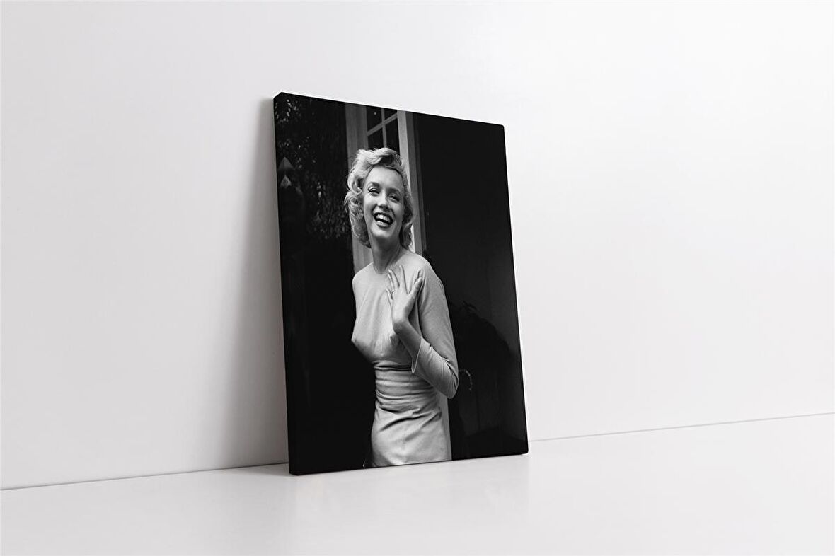 Siyah Beyaz Marilyn Monroe Kanvas Tablo