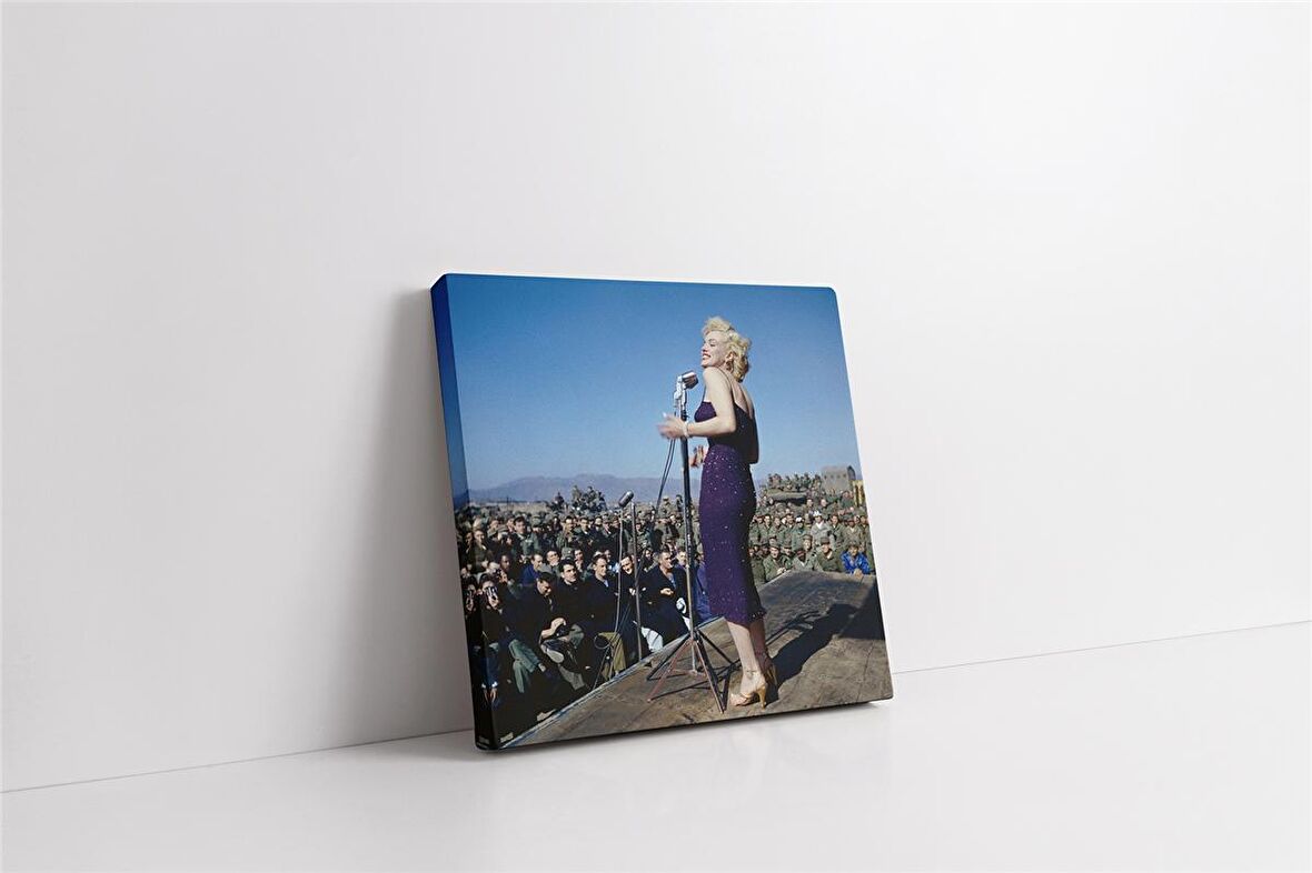 Renkli Marilyn Monroe Kanvas Tablo