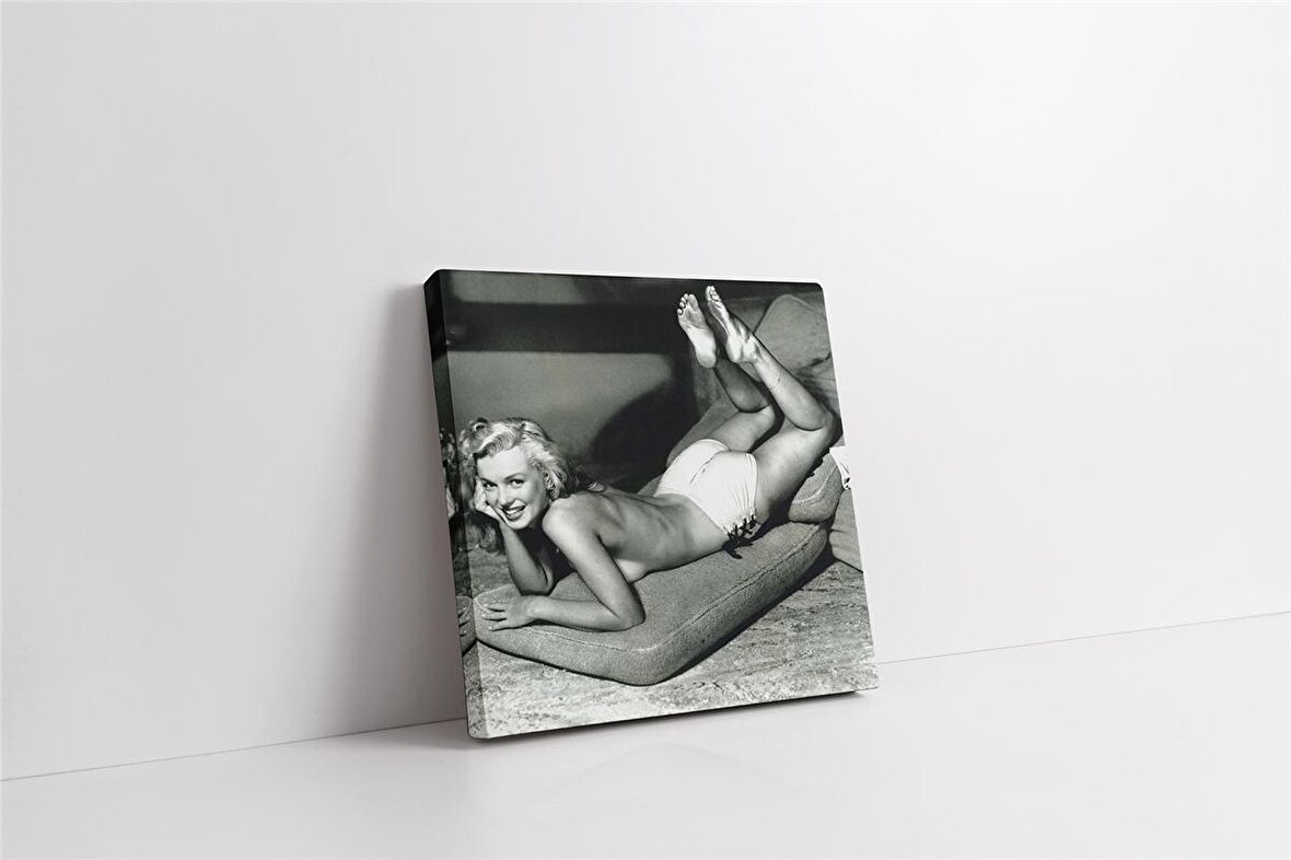 Siyah Beyaz Marilyn Monroe Kanvas Tablo