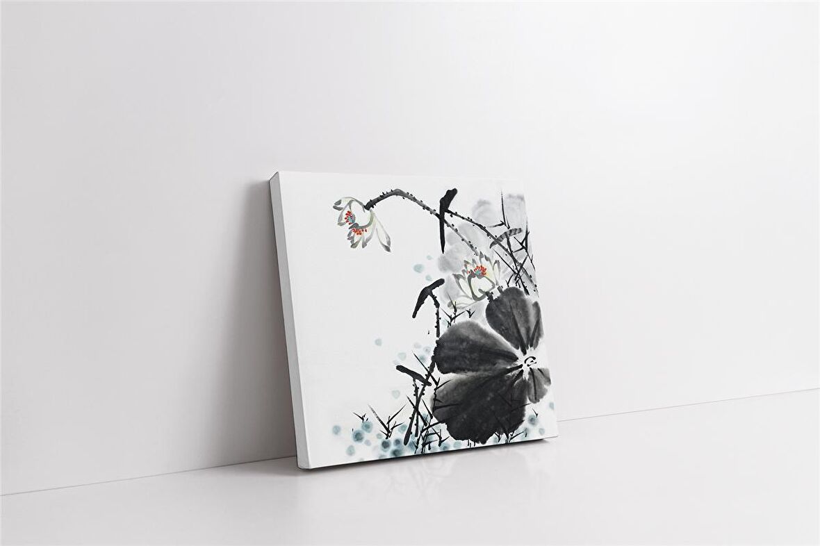 Kırmızı Çiçek Kanvas Tablo