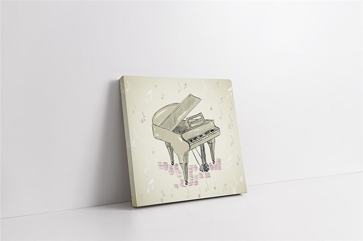 Piyano Kanvas Tablo