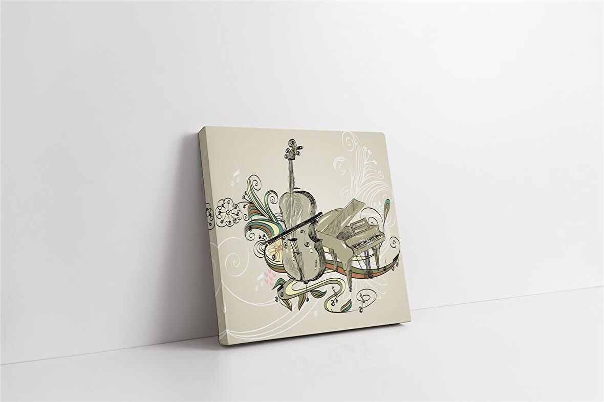 Çello ve Piyano Kanvas Tablo