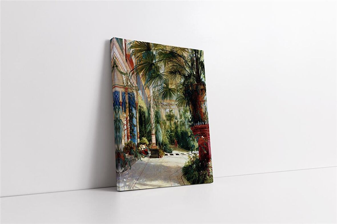 Saray Avlusu İçerisinde Palmiyeler Kanvas Tablo