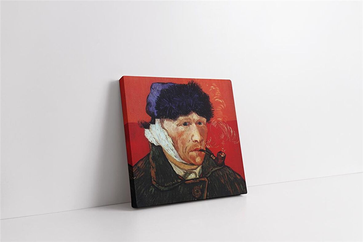 Van Gogh Otoportre Kulağı Kesik Kanvas Tablo