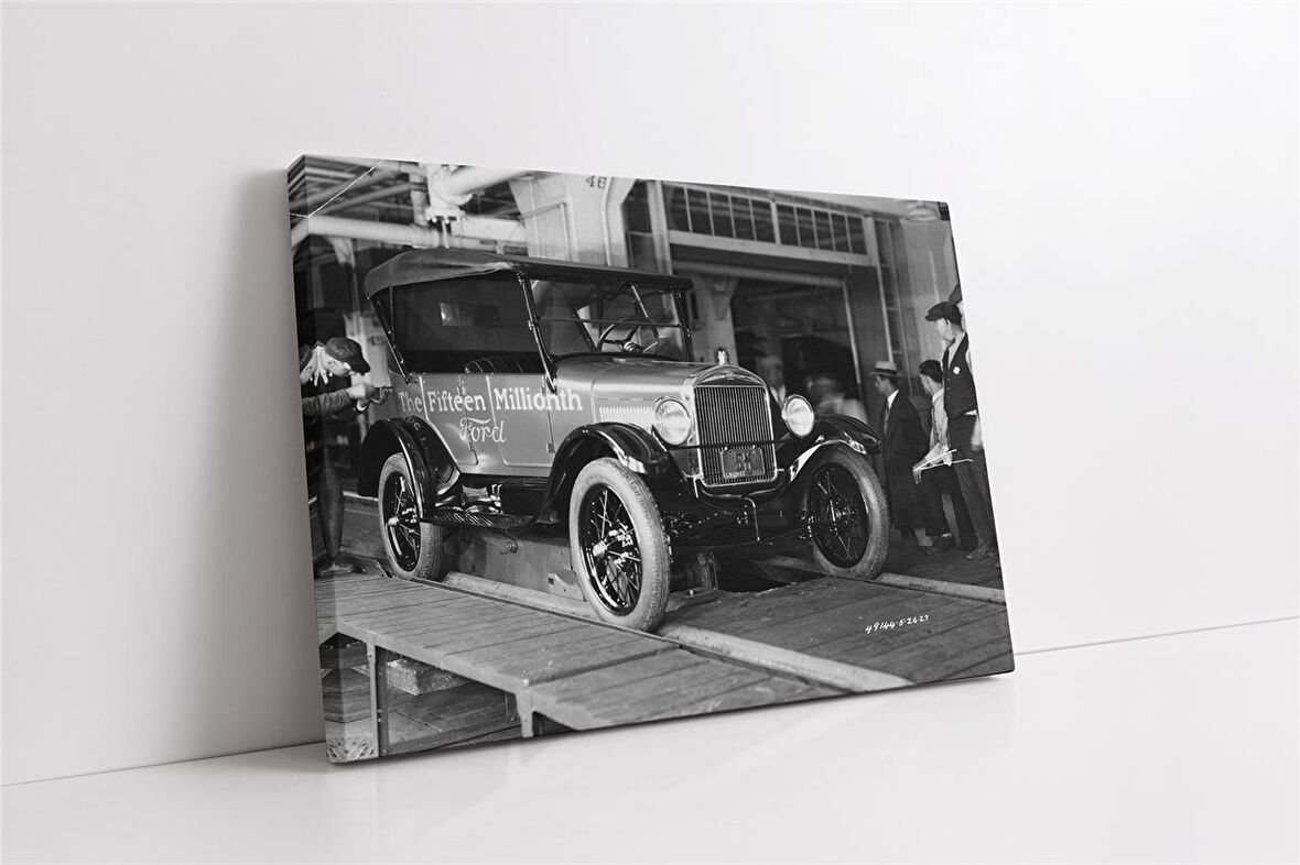 Ford Klasik Araba Kanvas Tablo