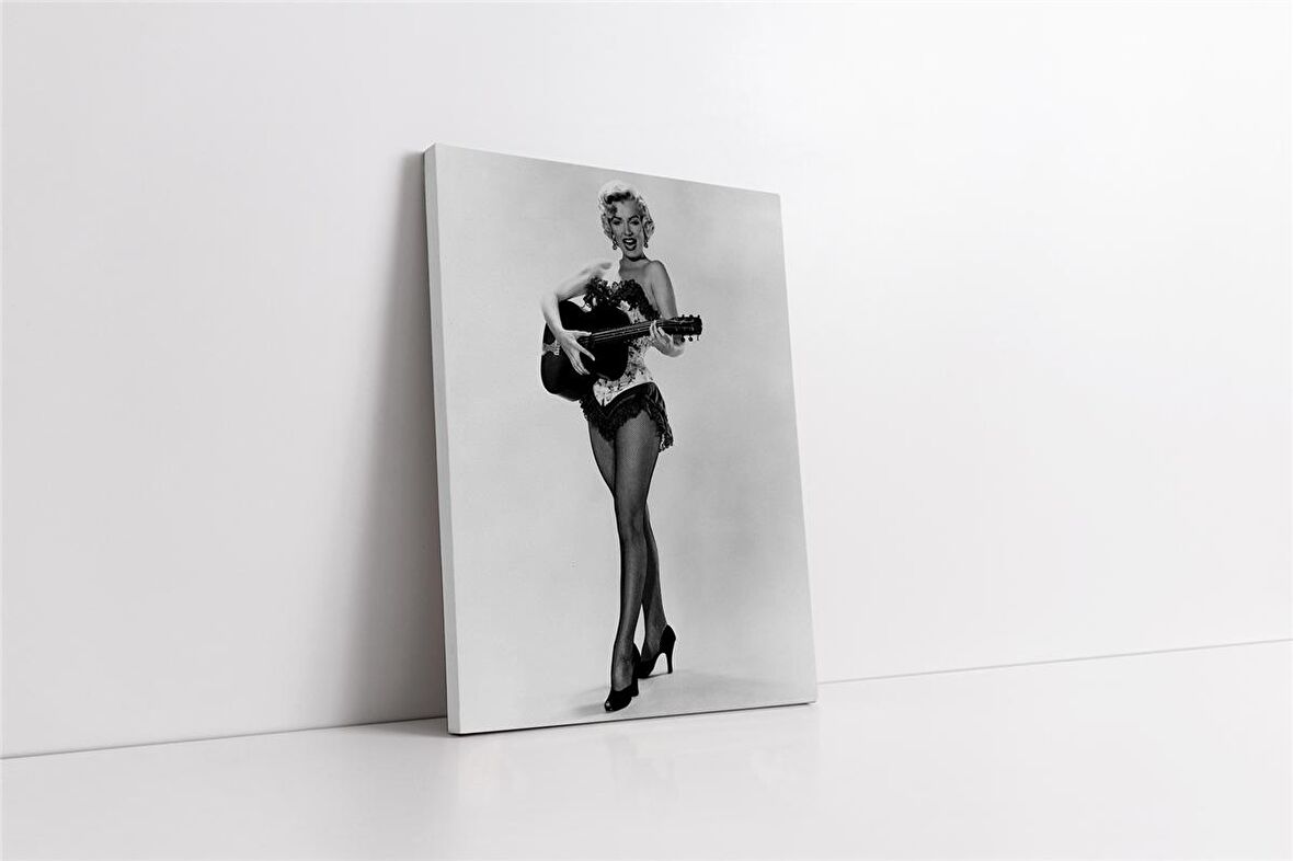 Siyah Beyaz Marilyn Monroe Kanvas Tablo