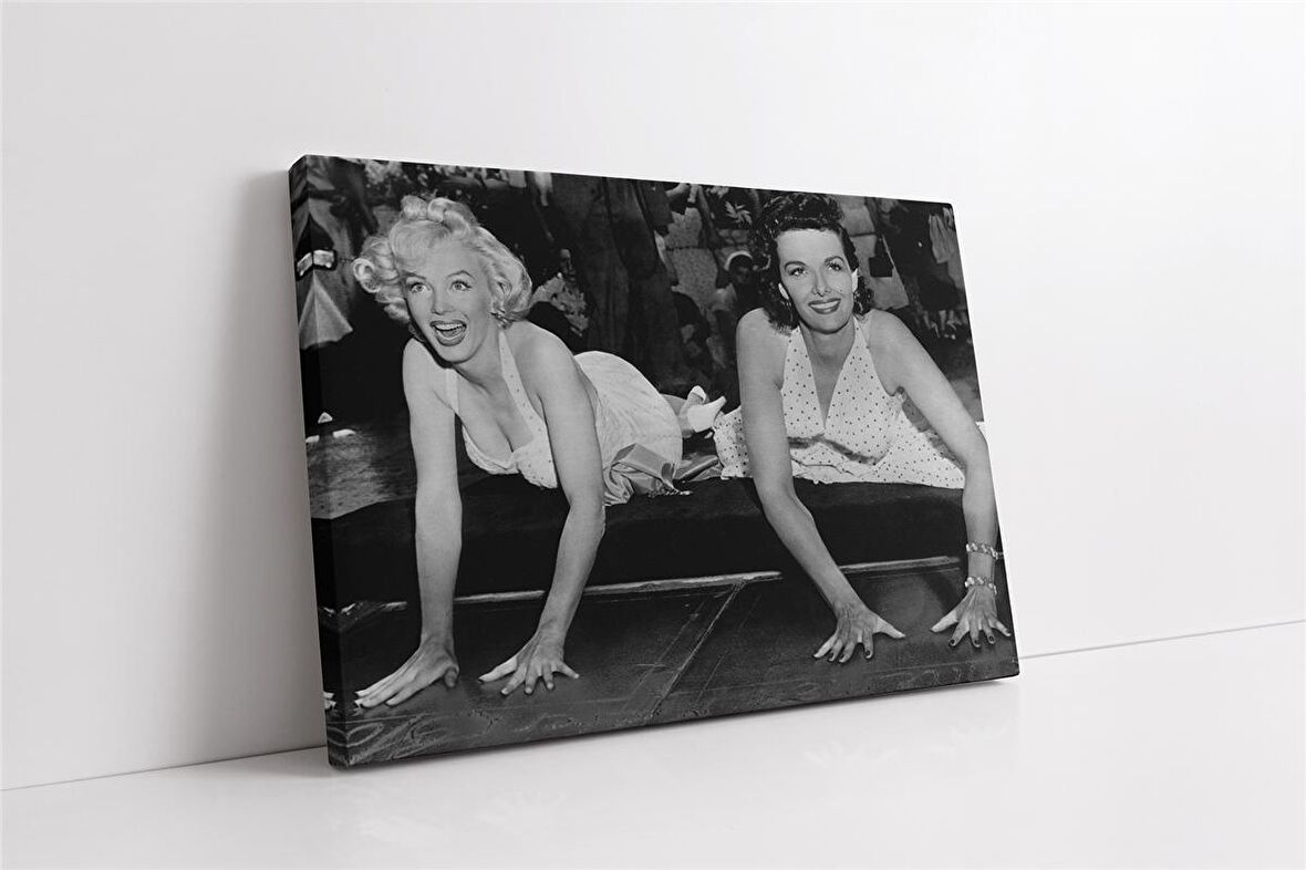 Siyah Beyaz Marilyn Monroe Kanvas Tablo