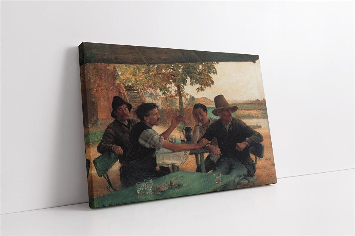 Kahve Kavgası Kanvas Tablo