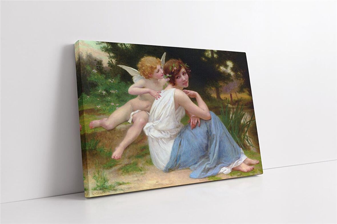 Cupid ve Psyche Kanvas Tablo
