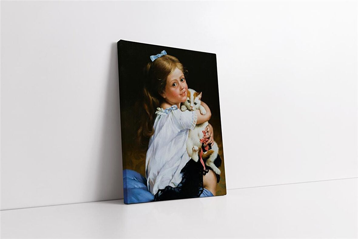 Kız Çocuğu Kanvas Tablo