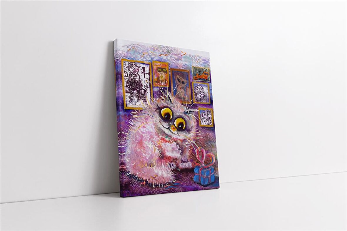 Sevimli Kedi Kanvas Tablo