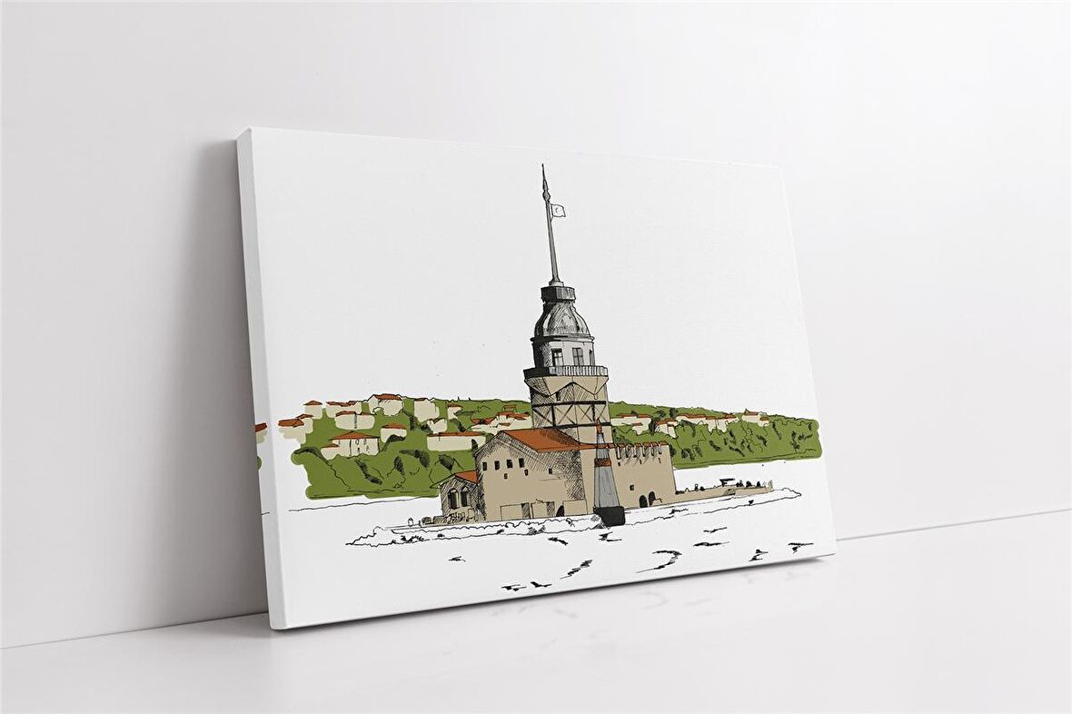 Kız Kulesi Kanvas Tablo