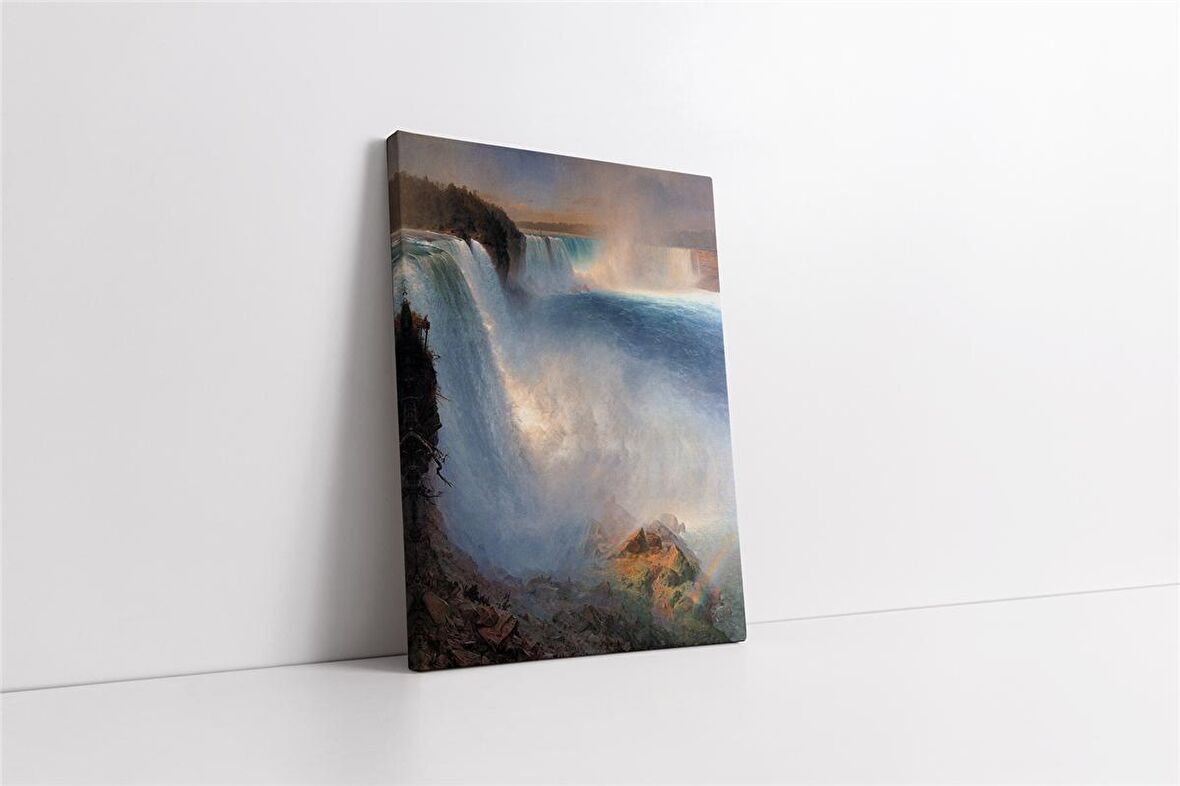 Sert Akan Şelale Kanvas Tablo