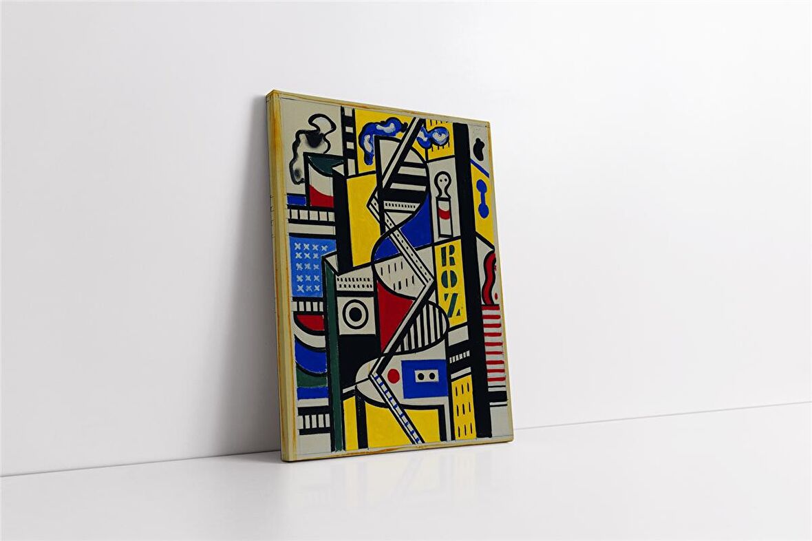 Study For Cinematic Mural Kanvas Tablo