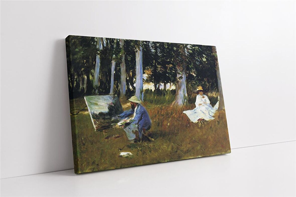 Claude Monet Painting By The Edge Of A Wood Kanvas