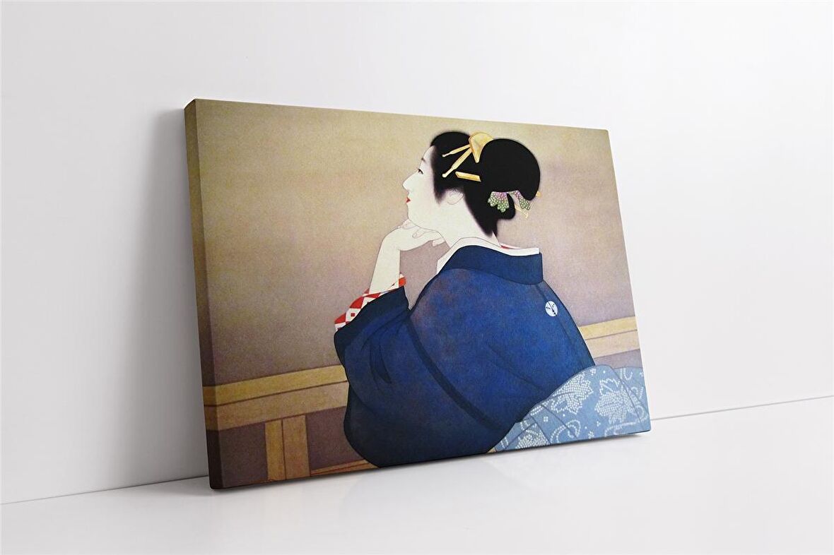 Japon Kadın Kanvas Tablo