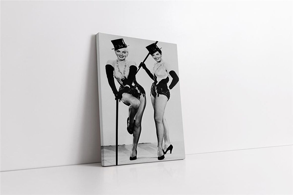 Siyah Beyaz Marilyn Monroe Kanvas Tablo