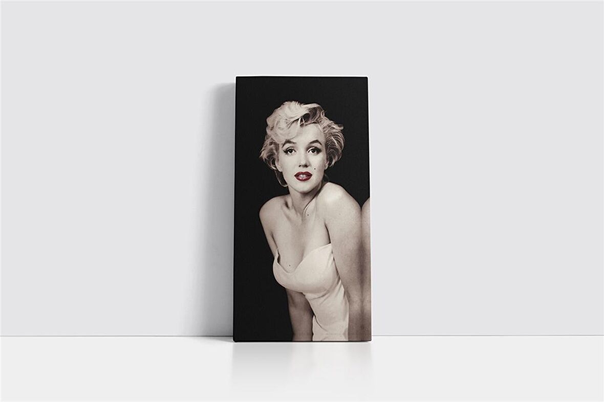 Siyah Beyaz Marilyn Monroe Kanvas Tablo