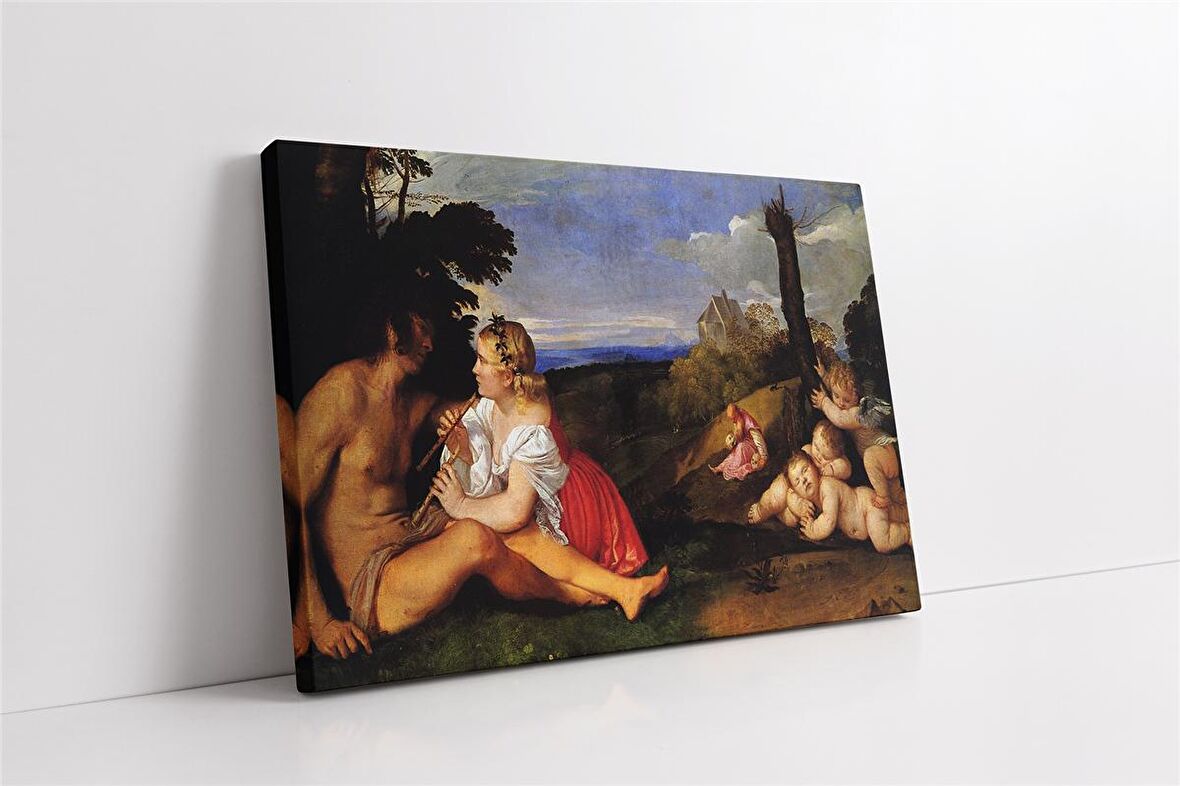 İnsanın Üç Çağı Titian Kanvas Tablo