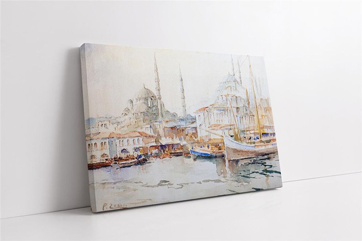 Eski İstanbul Fausto Zonaro Kanvas Tablo