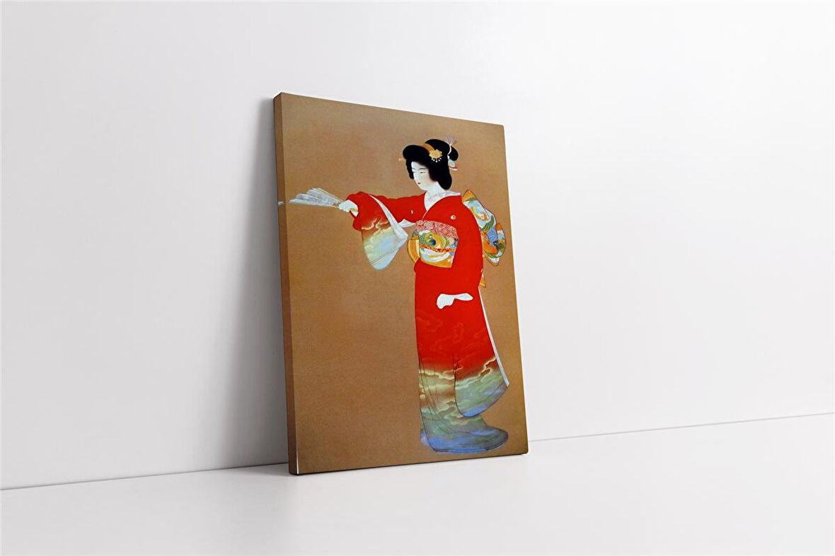 Japon Kadın Kanvas Tablo