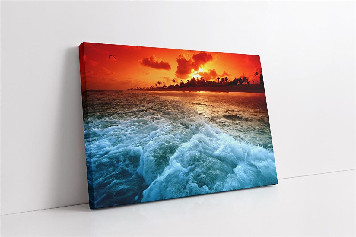 Dalgalı Deniz Kanvas Tablo