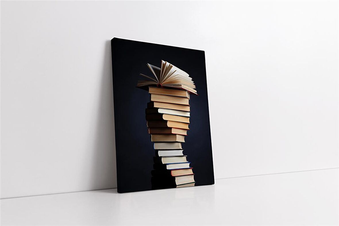 Kitap Kulesi Kanvas Tablo