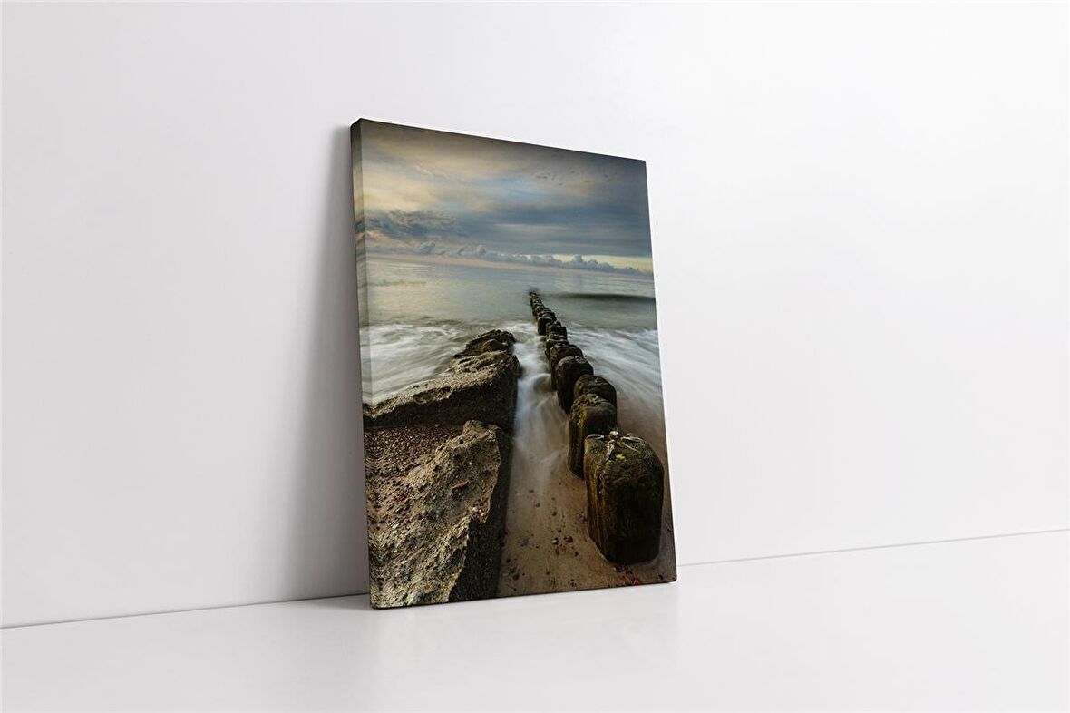 Gün Batımında Deniz Kanvas Tablo