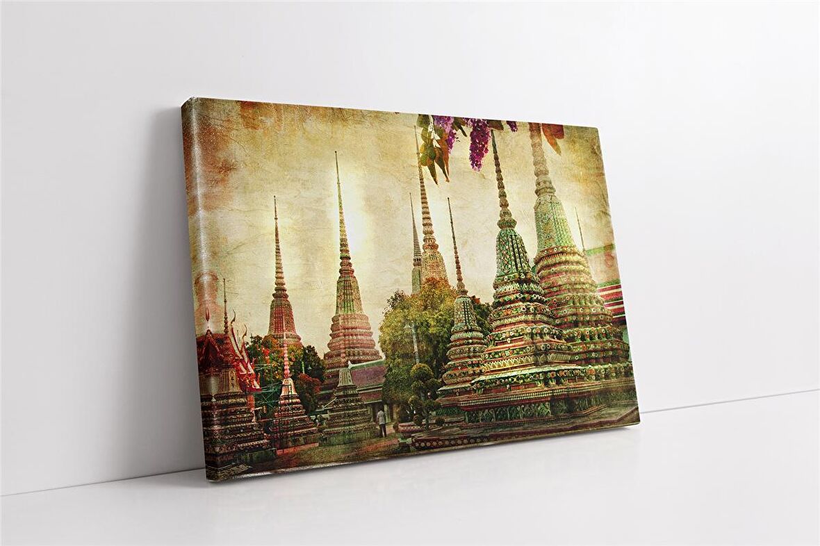 Bangkok Şehir Kanvas Tablo