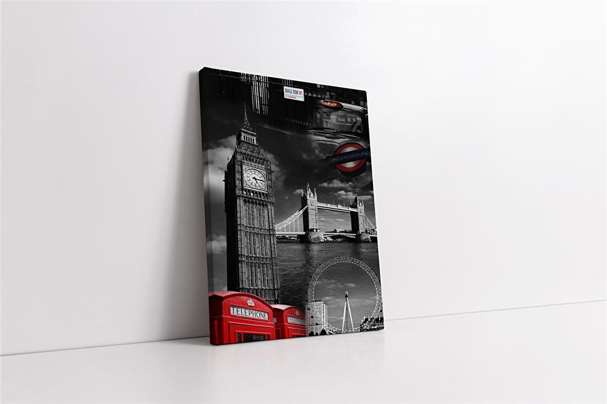 Londra Şehir Kanvas Tablo