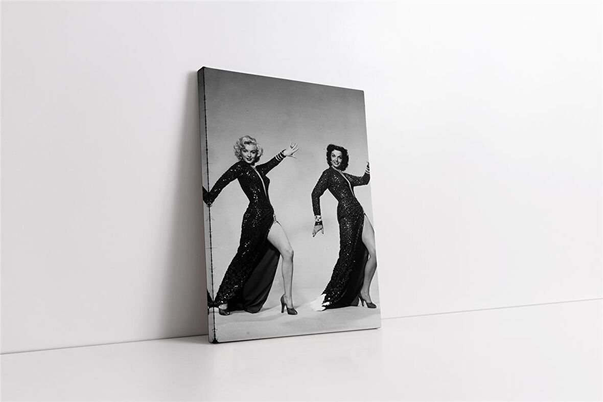 Siyah Beyaz Marilyn Monroe Kanvas Tablo