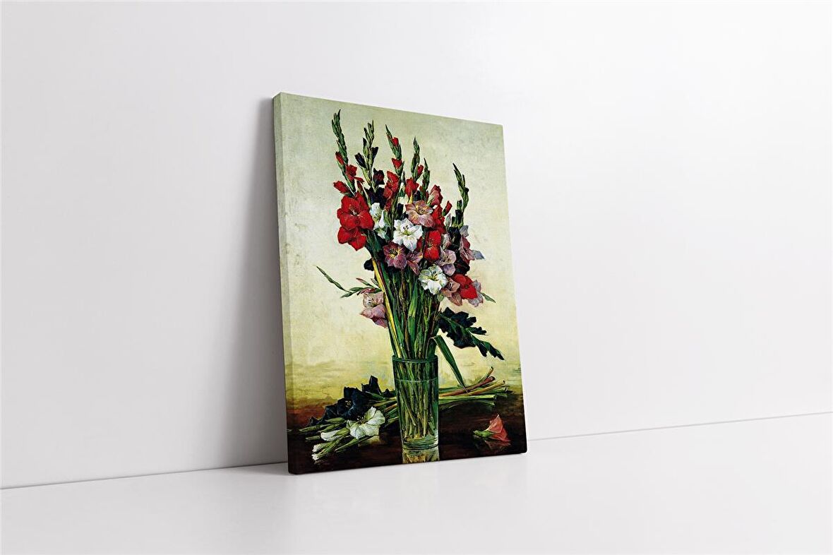Vazoda Çiçekler Kanvas Tablo